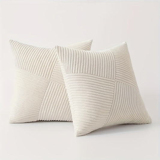 Boheme Sofa- og Sengbetræk i Blødt, Ribbet Velour
