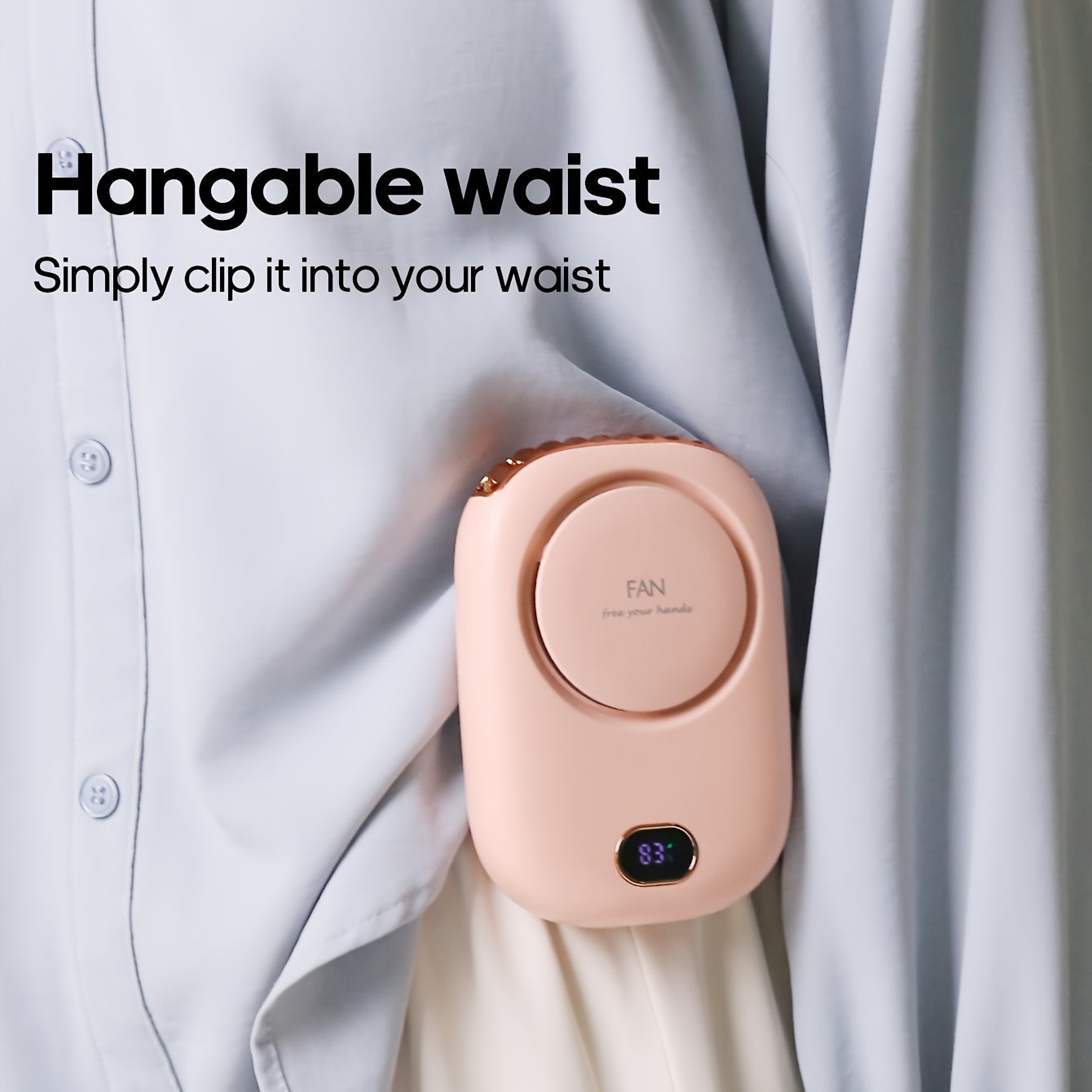 Bærbar Nakkeventilator med USB-opladning – Letvægtsdesign med Justerbare Hastigheder