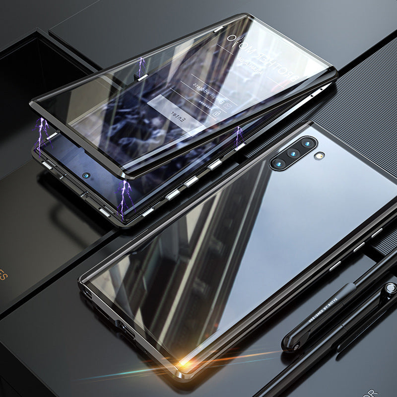Härdat Glas Dubbelsidigt Telefonfodral för Samsung