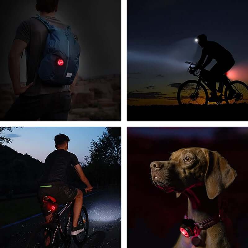 Genopladeligt cykellyssæt | 2 stk. COB-lygter med 400 lumen og USB-opladning