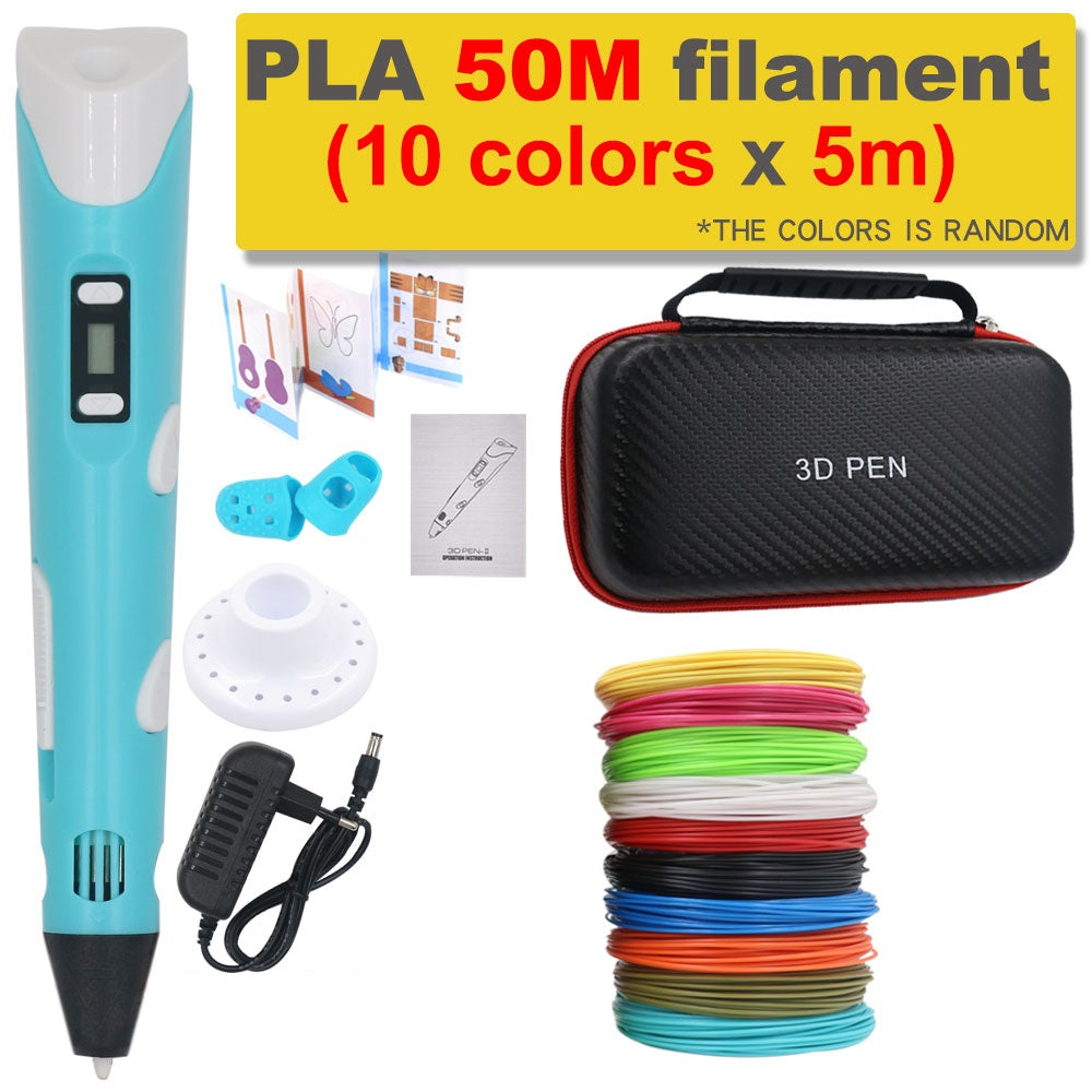 3D-penna för gör-det-själv med 200 m PLA-filament – Present till barn