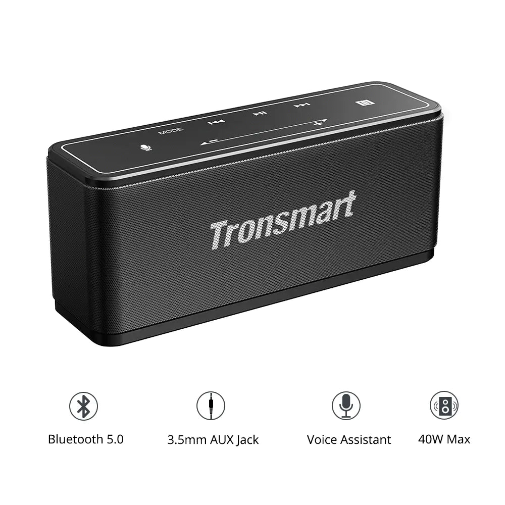 Bluetooth 5.0 TWS Bærbar Højttaler med 40W Udgivelse og Berøringskontrol