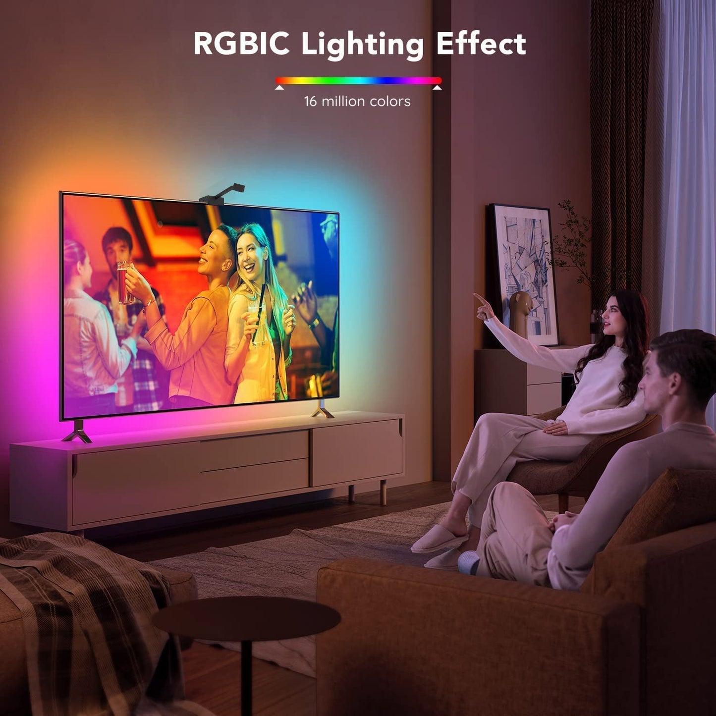 Smart LED TV-bakgrundsbelysning med färg­synkronisering i realtid för 50–65” TV