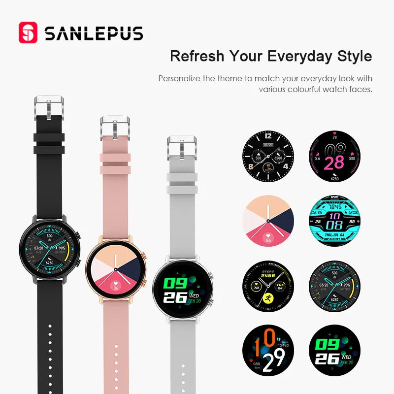 Smartwatch 2024 med elegant design och bred kompatibilitet