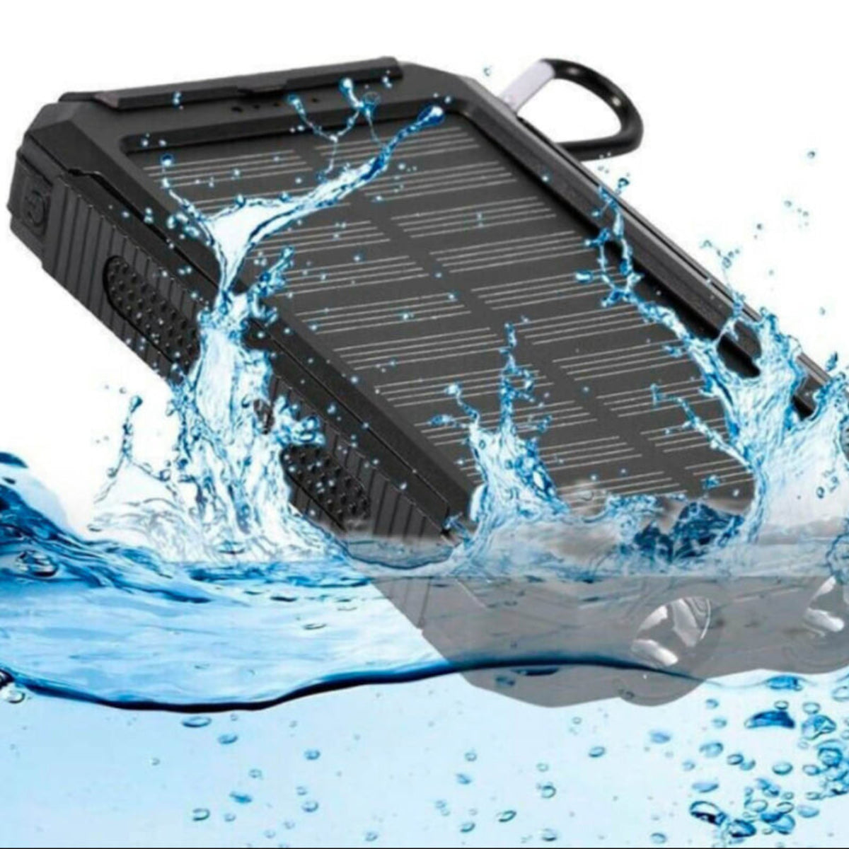 Bärbar 20 000 mAh solcellsladdare med dubbla USB-utgångar