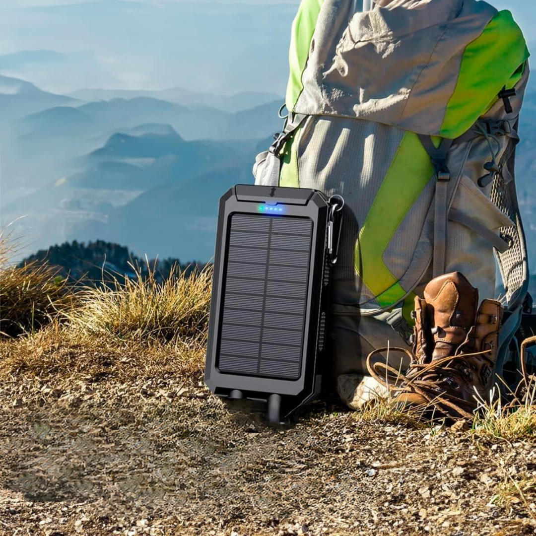 Solcelle Powerbank 500,000mAh – Altid Energi Ude i Naturen