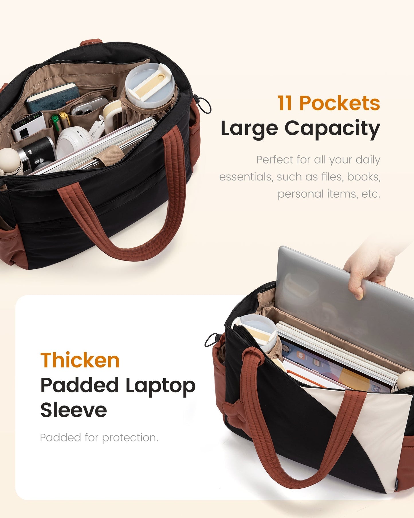 Robust Arbejdstaske med Laptoprum til 15,6" og 17,3