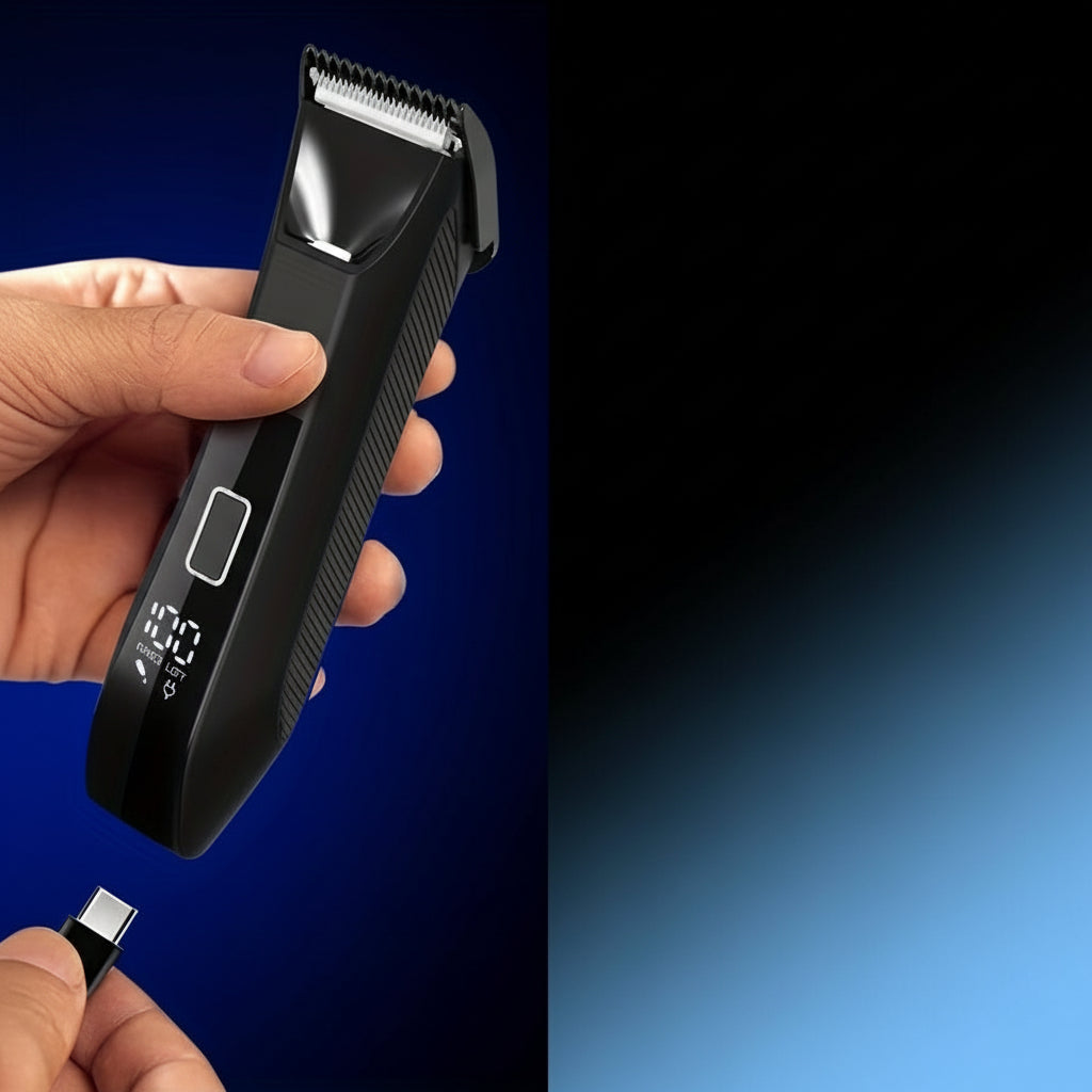 Uppladdningsbar kroppshårstrimmer för män med USB-laddning