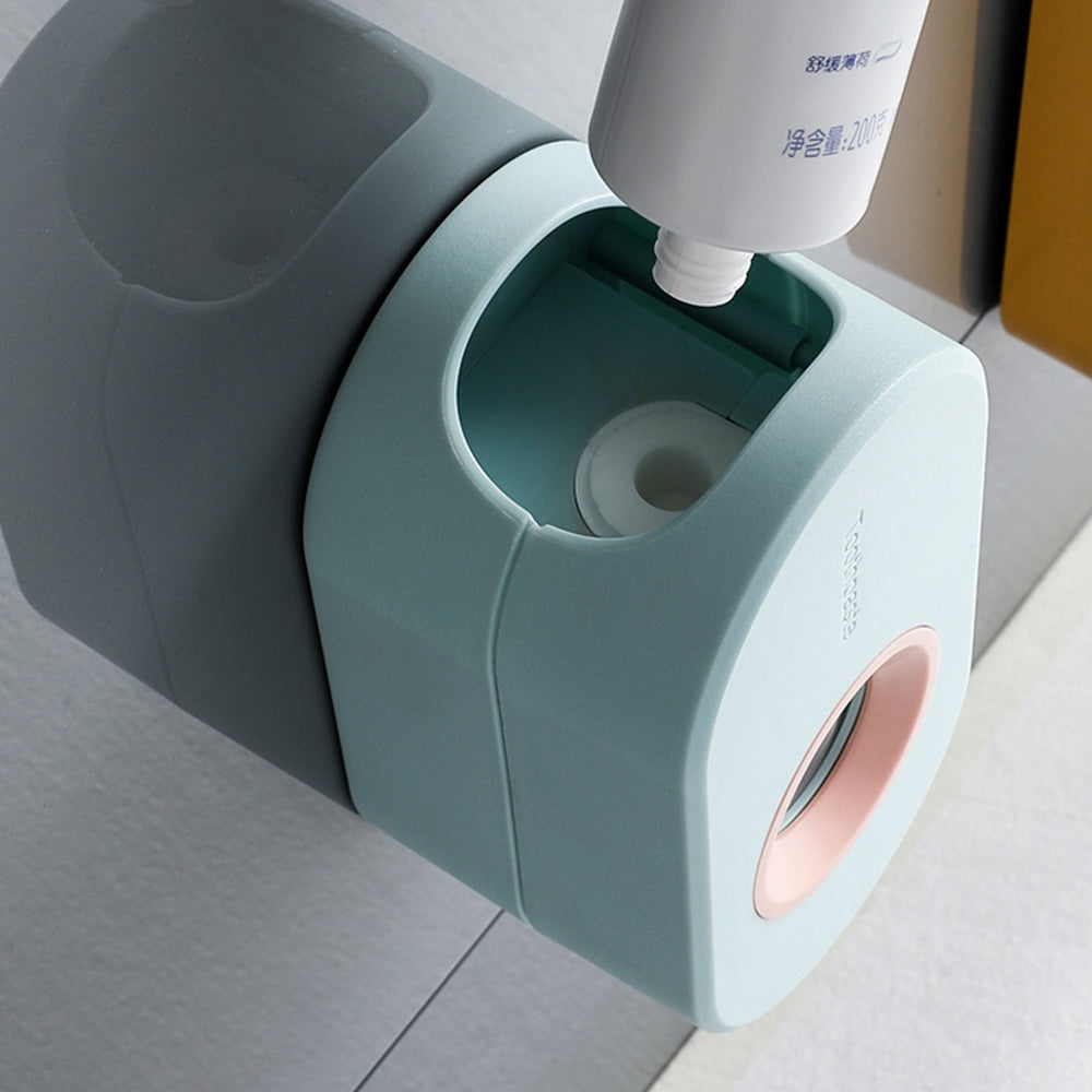 Elegant Väggmonterad Tandkrämshållare och Dispenser