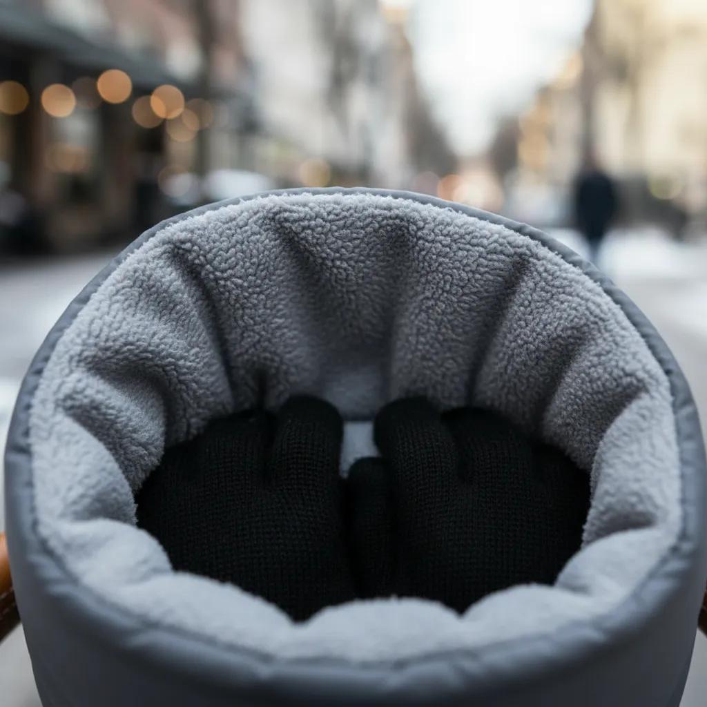Varm handmuff till barnvagn – komfort under kalla dagar