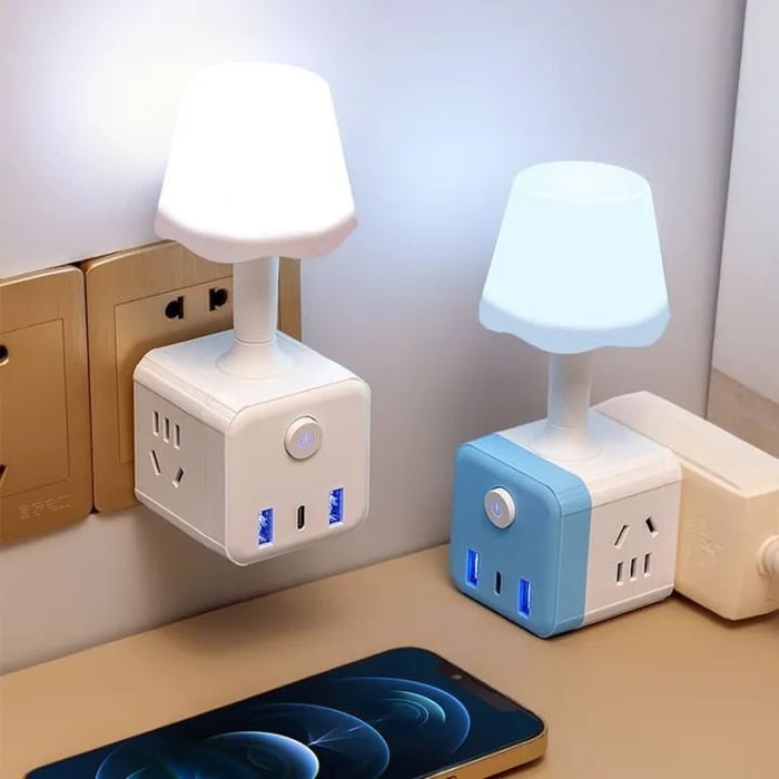 LED Lyskilde med Fjernbetjening og USB-Adapter
