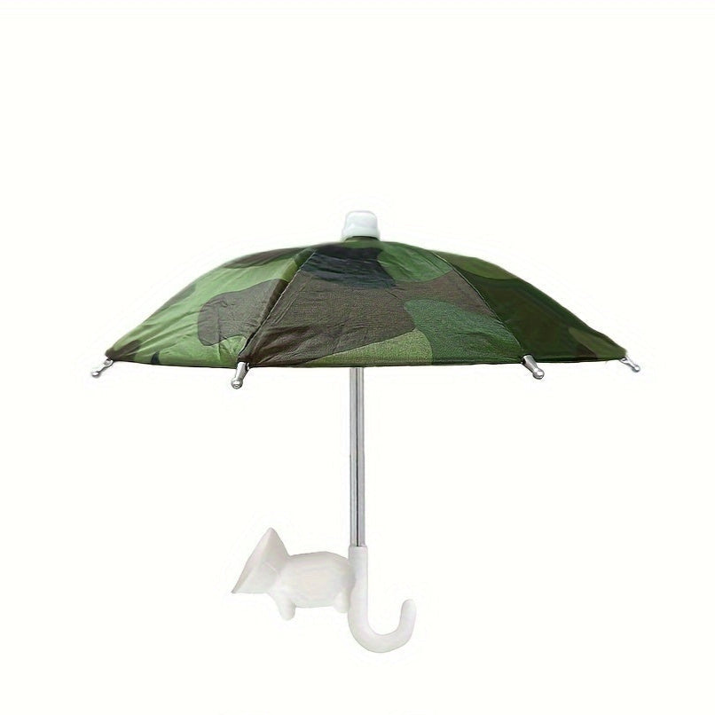 Mini parasol med sugekop – beskyt din mobil mod sol og regn på farten