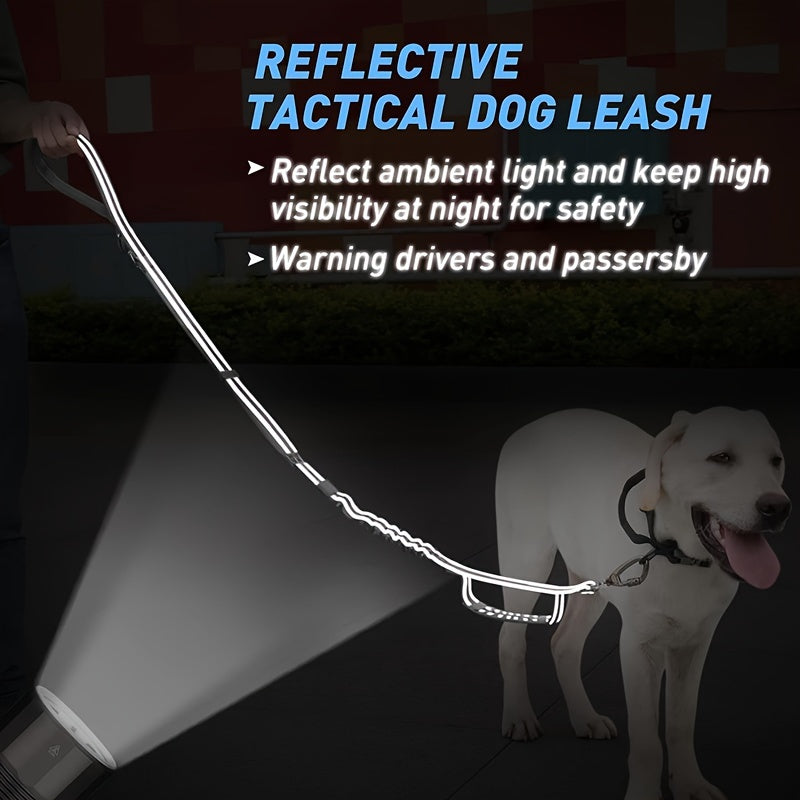 Justerbar Bungee Hundesele – Stødabsorberende og Reflekterende til Store Hunde