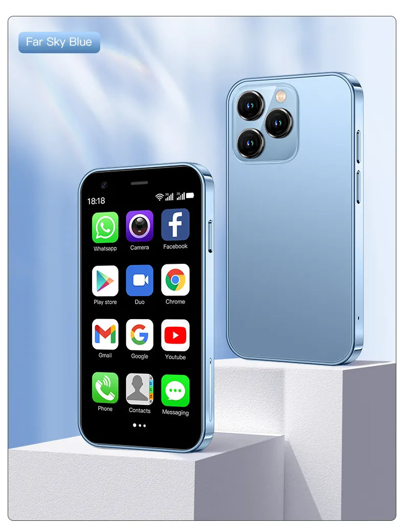 Mini-smartphone för barn med fokus på säkert lärande och lek.