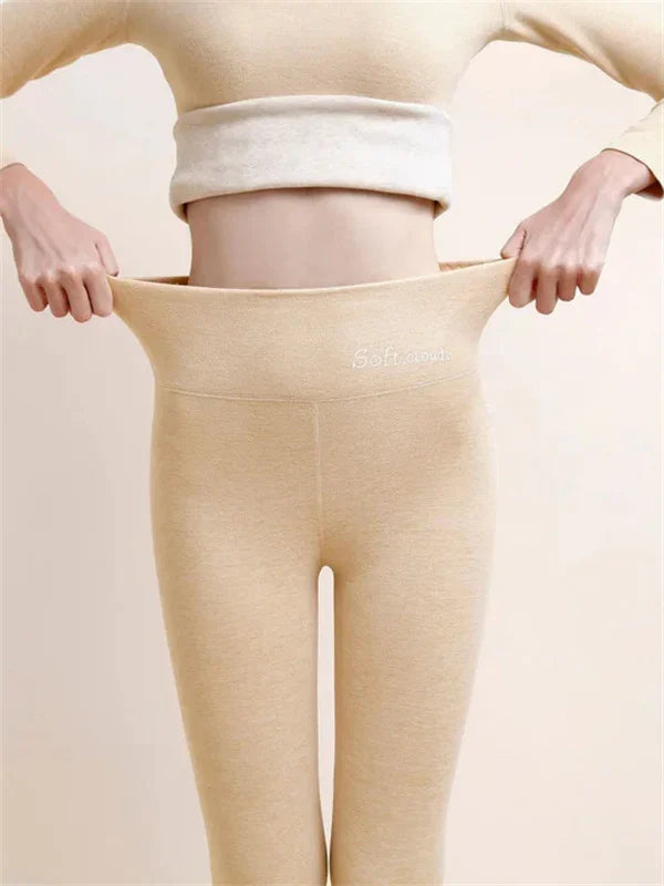 Termiska Leggings i Fleece: Varm och Snygg Vinterlösning