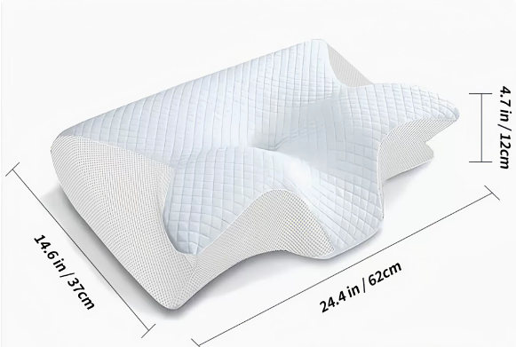 Ergonomisk Memory Foam Kudde för Sömnapné och Stöd för Näsandning