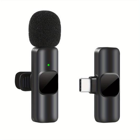 Trådløs Lavalier Mikrofon med USB-C til Klar Lydoptagelse