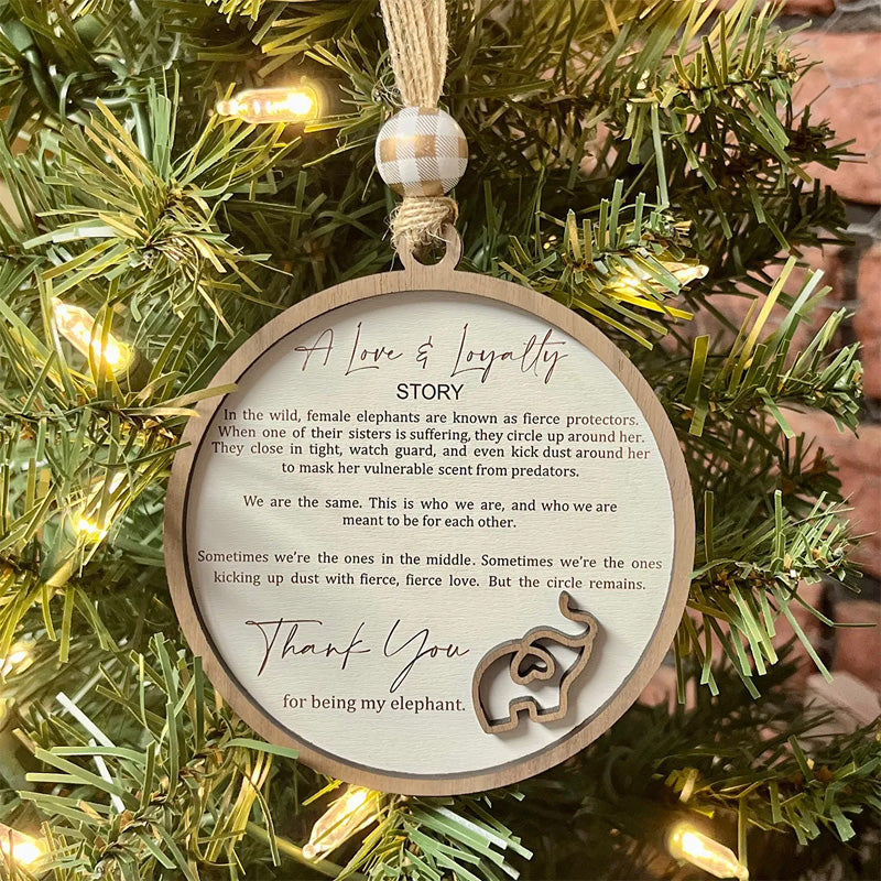 Elefant Ornament til Venskab