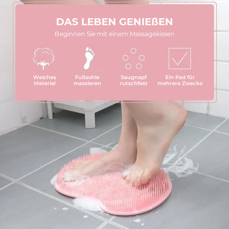 Fot- och ryggskrubb för dusch, massagekudde