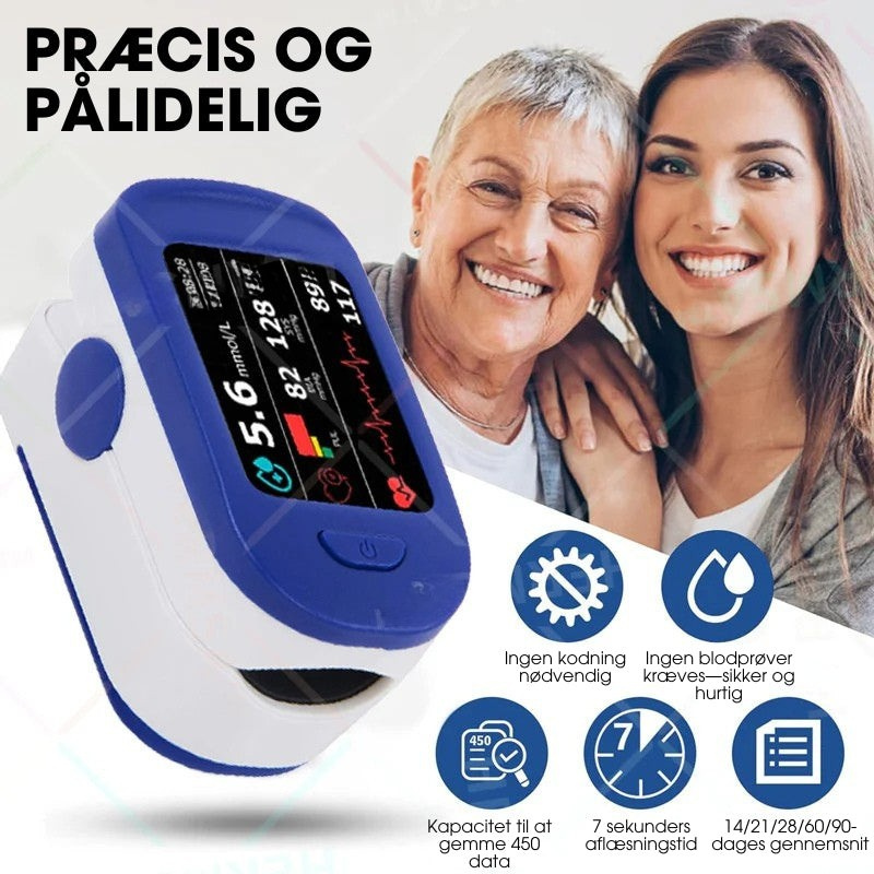 Præcist og Bærbart Pulsoximeter til Sundhedsovervågning