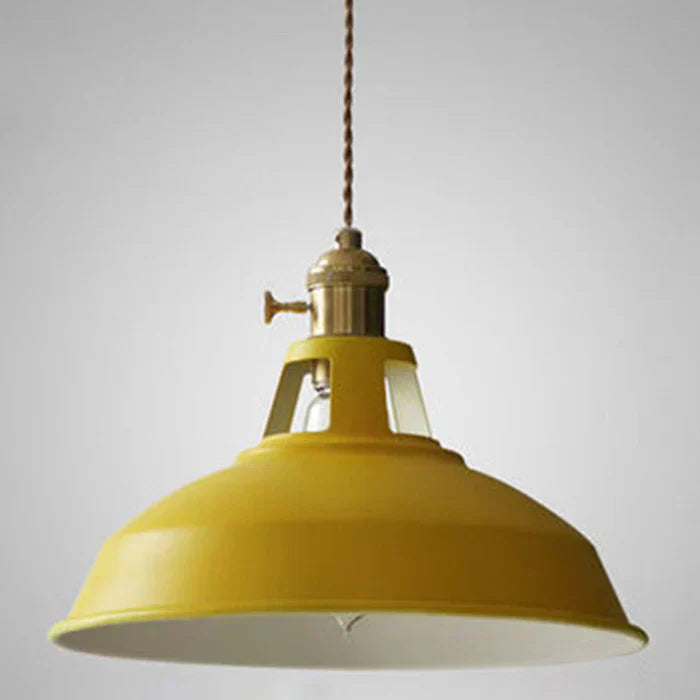 Retro taklampa i metall i industriell stil för matsal E27