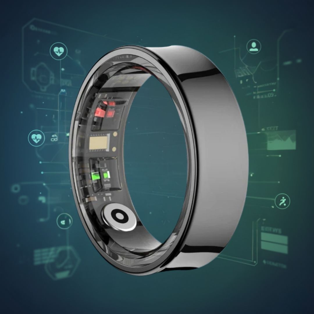 Vattentät Smart Ring för Hälsoövervakning och Aktiv Livsstil