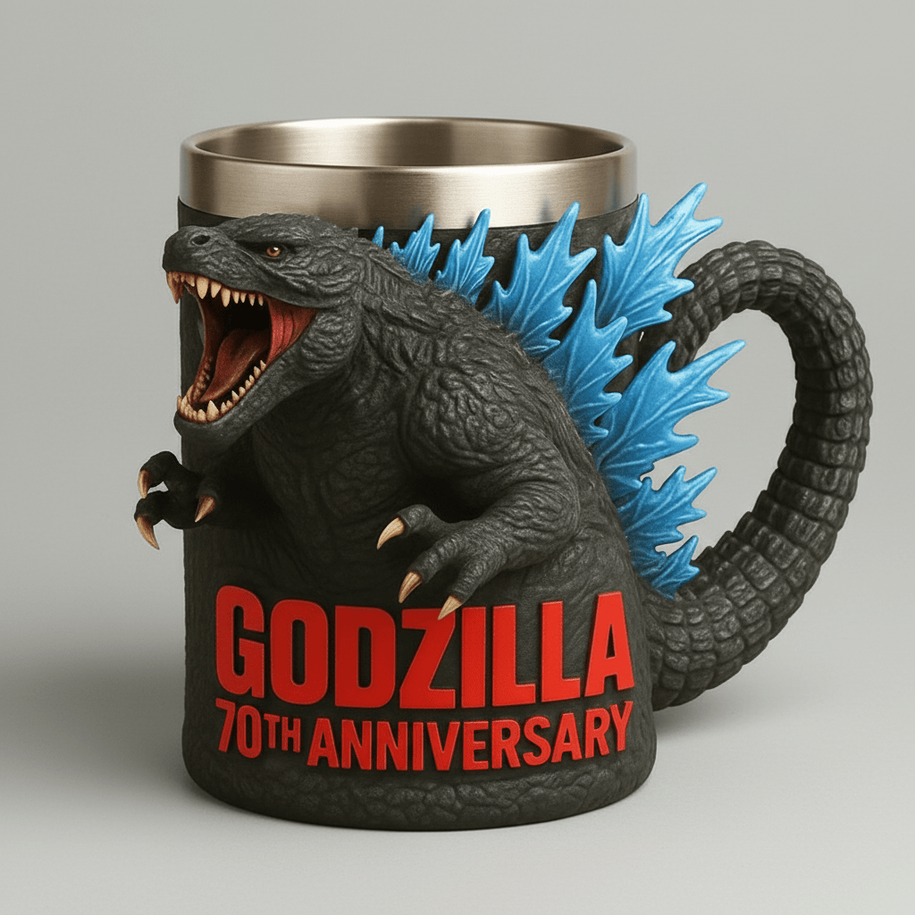 3D Keramikkrus med Monsterdesign til Kaffeentusiaster