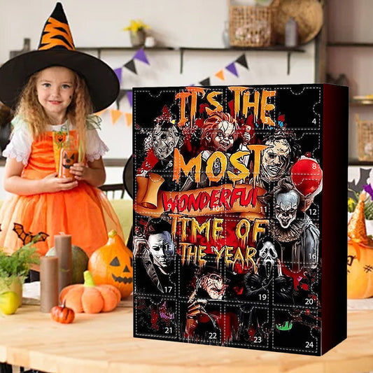 Halloween Adventskalender med figurer fra skræmmende film