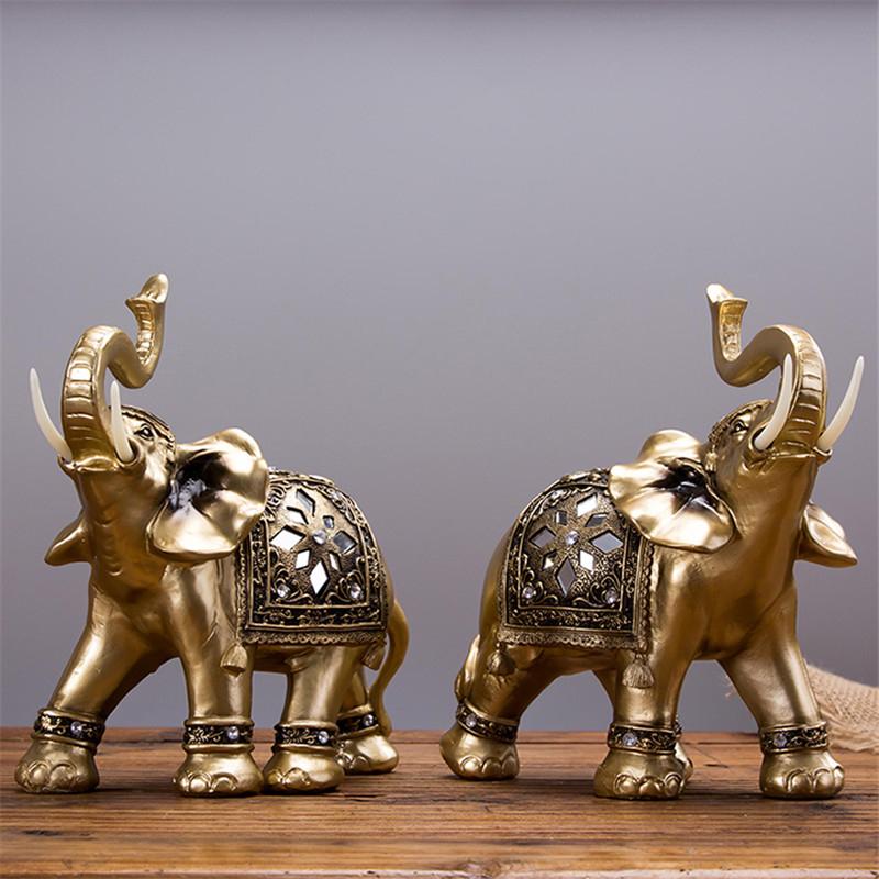 Elegant Elefantfigur i Guld
