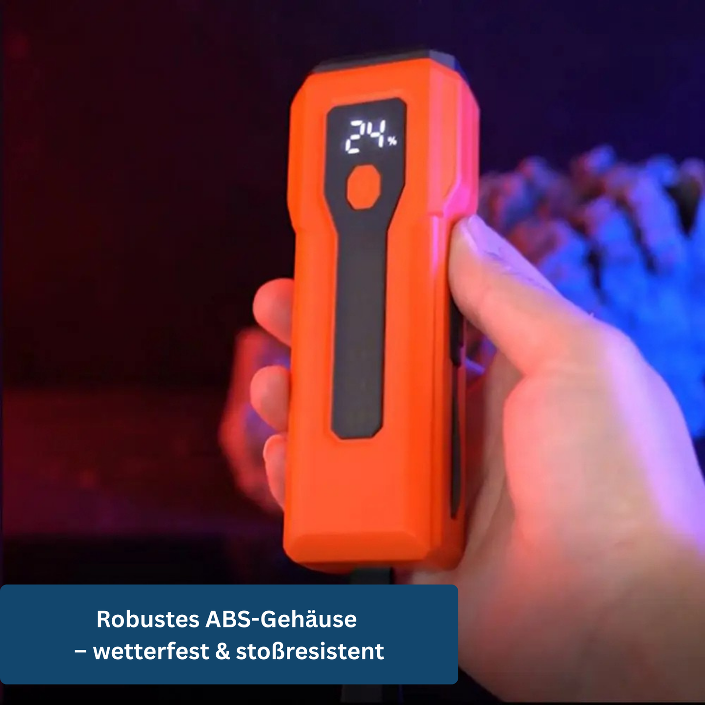 Kompakt LED-lampe med Powerbank og Multifarvet Lys