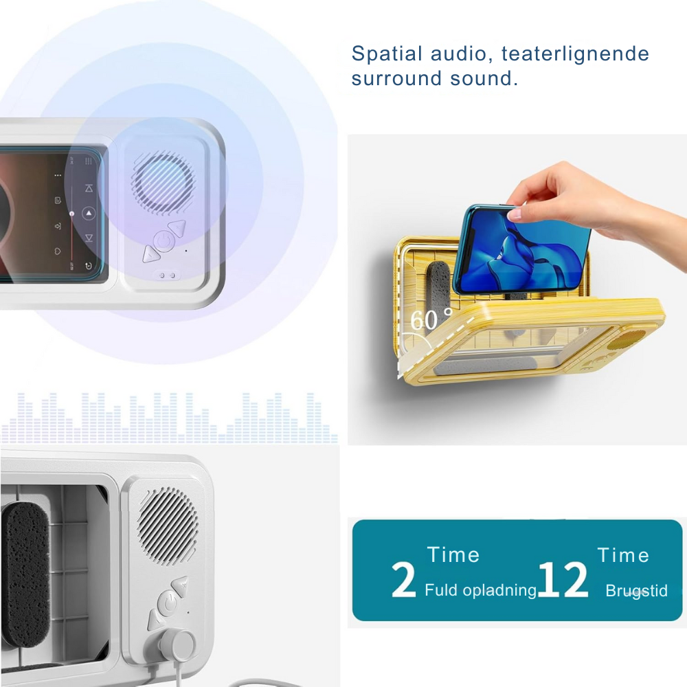 Vandtæt Bluetooth Telefontaske – Lyd i Badet uden Bekymringer