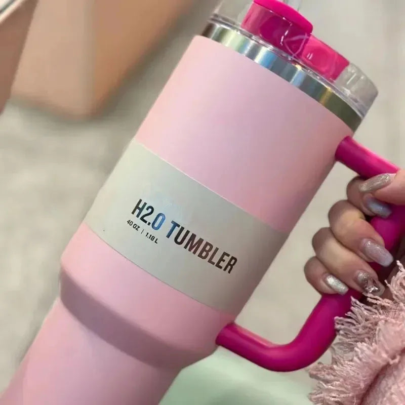 Isoleret Drikkebeholder med Tæt Låg og Sugerør – ChillTumbler