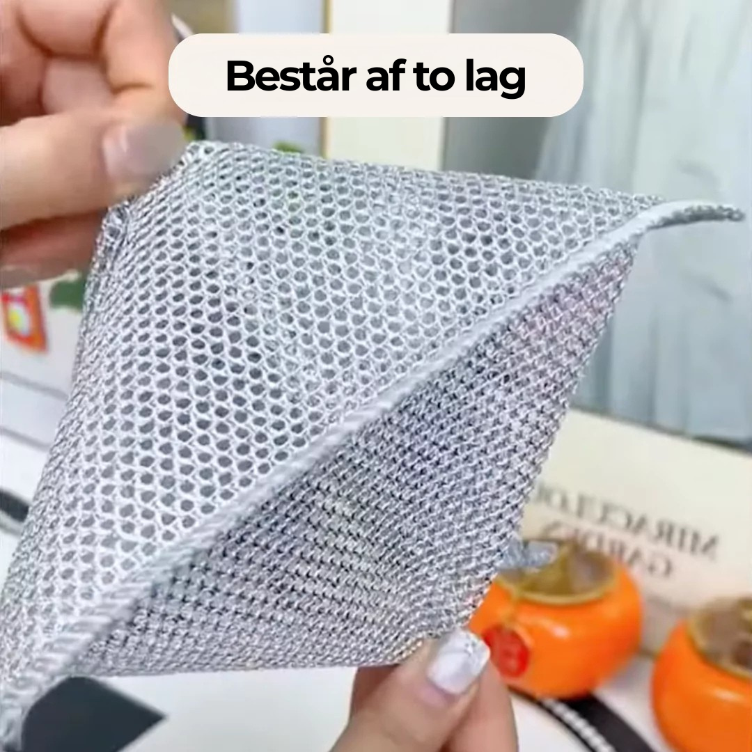 Effektiv Ståltrådsklud: Skånsom Rengøring Uden Kemikalier