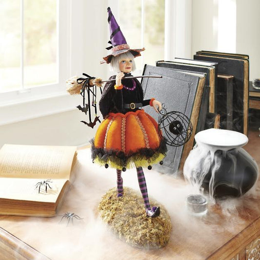 Halloween Figur | Håndlavet Troldmands Dekoration | Harpiks