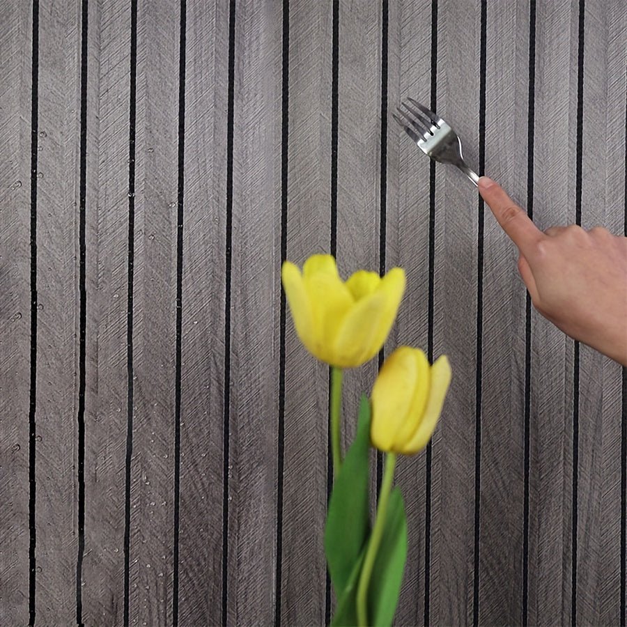 Selvklæbende 3D PVC Vægpaneler med Trælook og Struktur - Hurtig Montering - Ideel til Hjemmefornyelse
