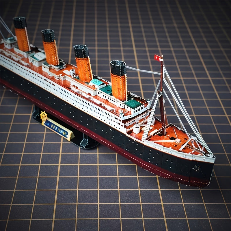 3D-modell i metall av Titanic – detaljerad gör-det-själv-modell för kreativa
