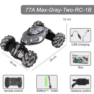 Fjärrstyrd Stuntbil med Geststyrning - 4WD, 2.4GHz, 1:16 Storlek