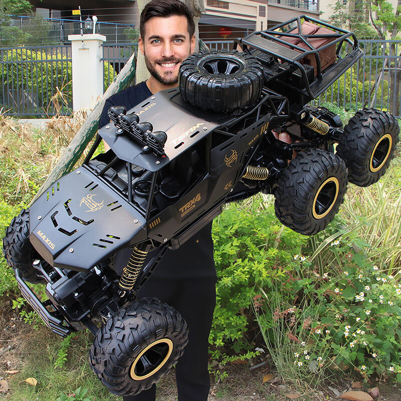 Terräng RC Lastbil med 6 Hjul | 1:12 Monstermodell med 52 km/h