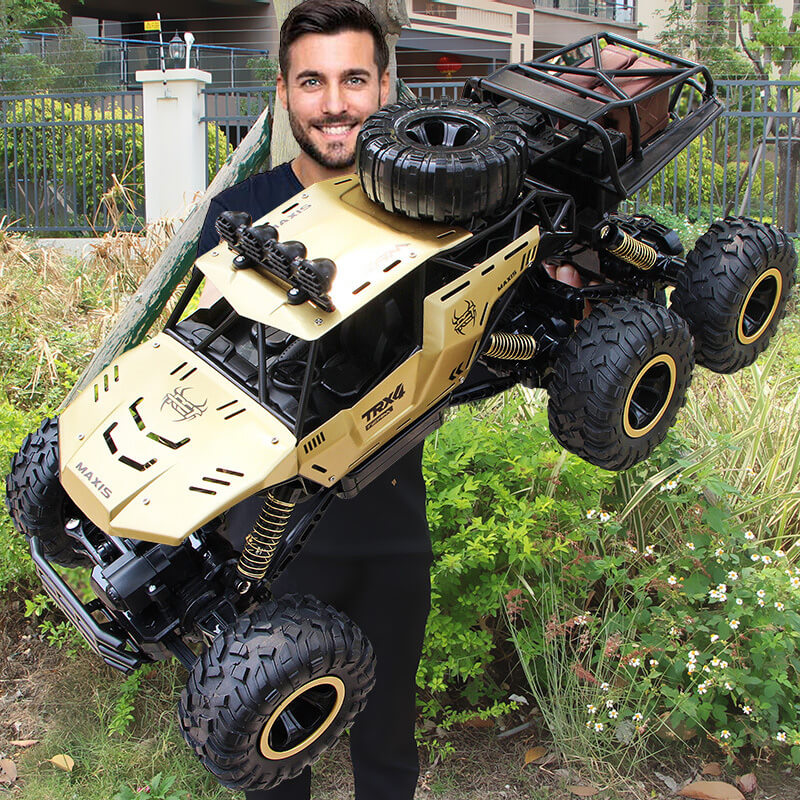 Terräng RC Lastbil med 6 Hjul | 1:12 Monstermodell med 52 km/h