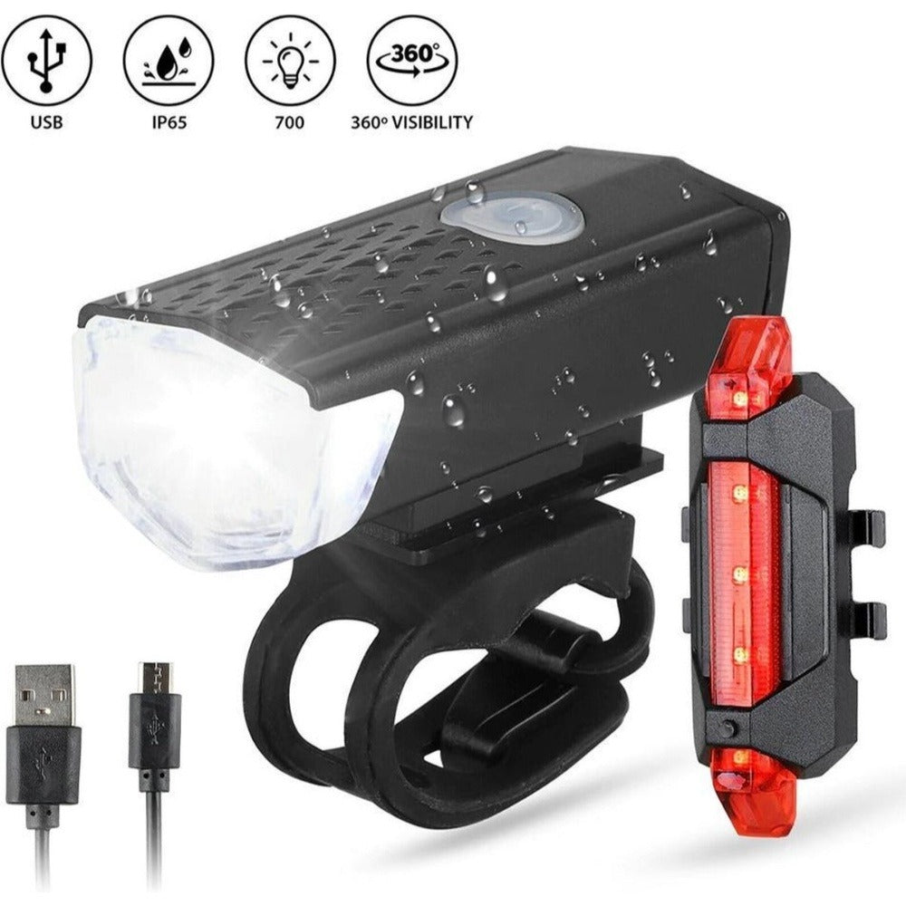 Bicycle Light Set BrightSafe USB – Sikkerhed og Komfort