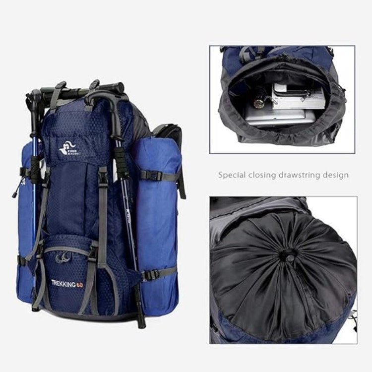 Vandafvisende 60L Vandretursrygsæk – Letvægt og Ergonomisk