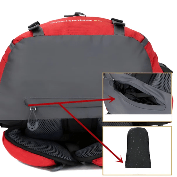 Vandafvisende 60L Vandretursrygsæk – Letvægt og Ergonomisk