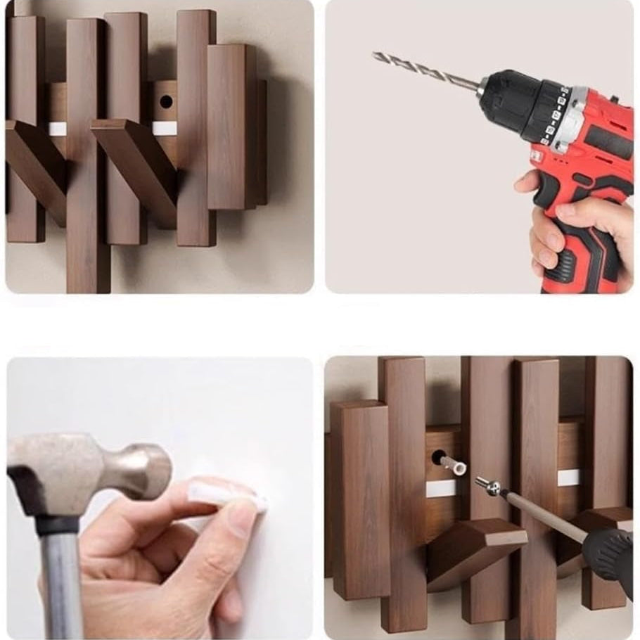 Elegant Trägarderob med Flexibla Magnethakar