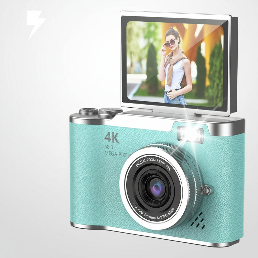 4K Vlogging Kamera til Voksne – Let og Brugervenlig Optagelse