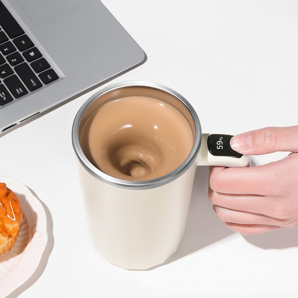 Självrörande Kaffemugg med Type-C Laddning och 360 ml Kapacitet