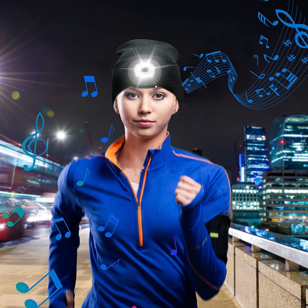 Smart mössa med Bluetooth och LED-ljus