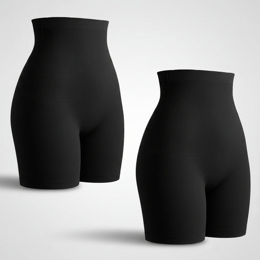 Komfortable Shapewear Shorts med Taljekontrol og Glat Finish