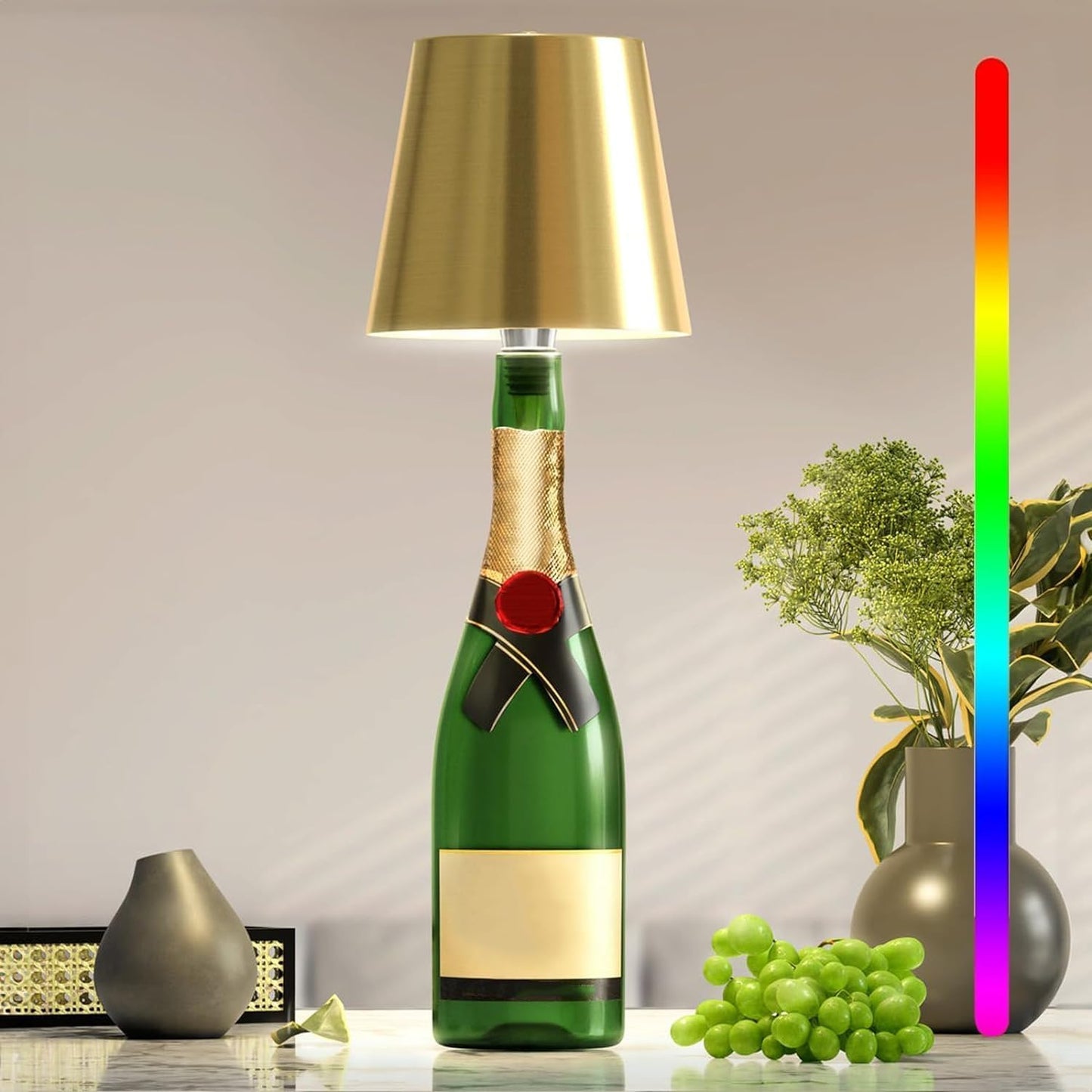Elegant Genopladelig Bordlampe med Touch & Lang Batteritid