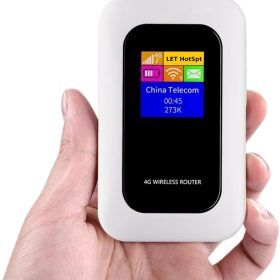 Bærbar 4G Wi-Fi Router | Sikker og Hurtig Forbindelse til Rejse og Hjemmebrug