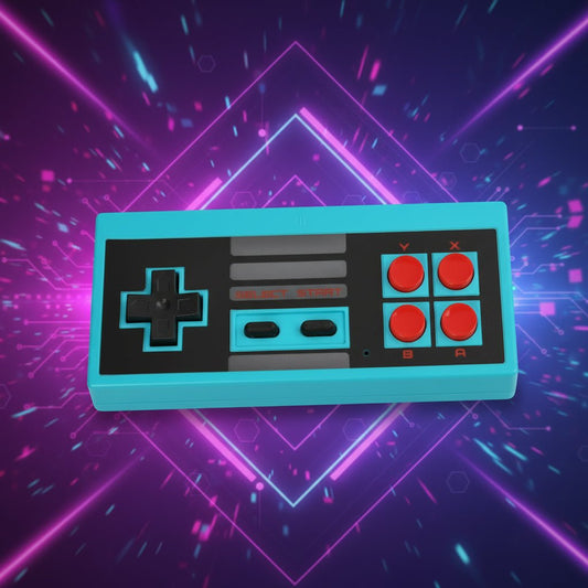 Trådløs 8-Bit Retro Spillekonsol Controller – Nostalgi & Frihed